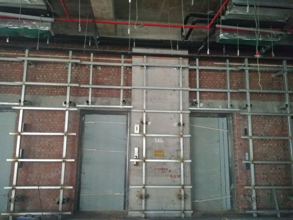 朗天通訊，室內(nèi)裝修工程，墻面處理